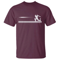Cricket Player T Shirt Powerful Batsman Shot Cricket Gifts