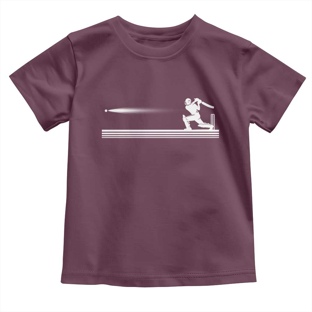 Cricket Player Toddler T Shirt Powerful Batsman Shot Cricket Gifts