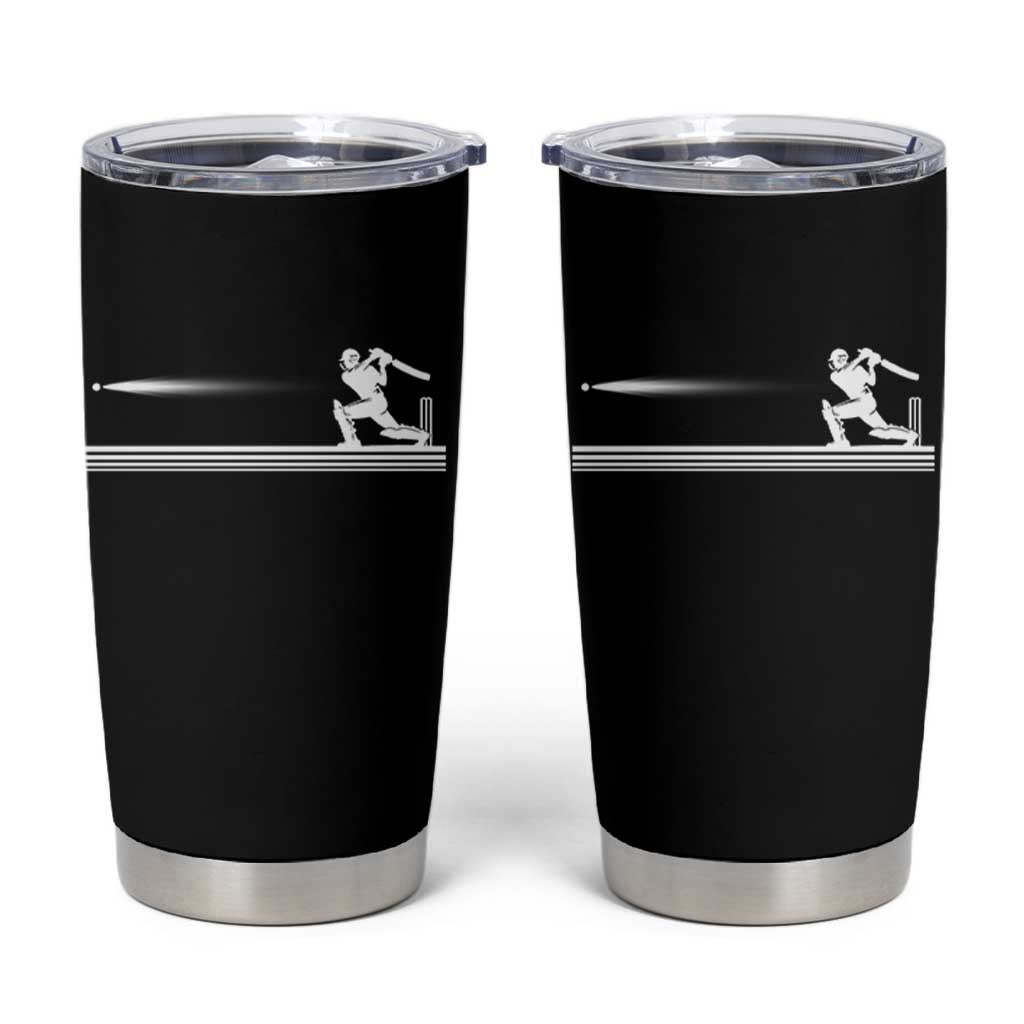 Cricket Player Tumbler Cup Powerful Batsman Shot Cricket Gifts