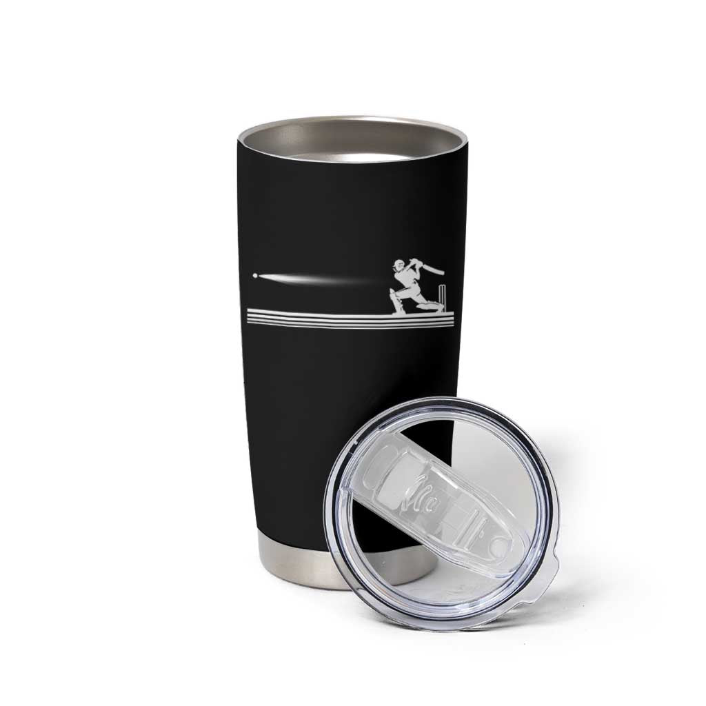 Cricket Player Tumbler Cup Powerful Batsman Shot Cricket Gifts