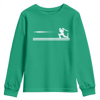 Cricket Player Youth Sweatshirt Powerful Batsman Shot Cricket Gifts