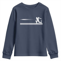 Cricket Player Youth Sweatshirt Powerful Batsman Shot Cricket Gifts