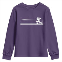 Cricket Player Youth Sweatshirt Powerful Batsman Shot Cricket Gifts