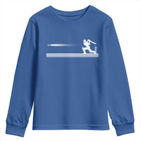 Cricket Player Youth Sweatshirt Powerful Batsman Shot Cricket Gifts
