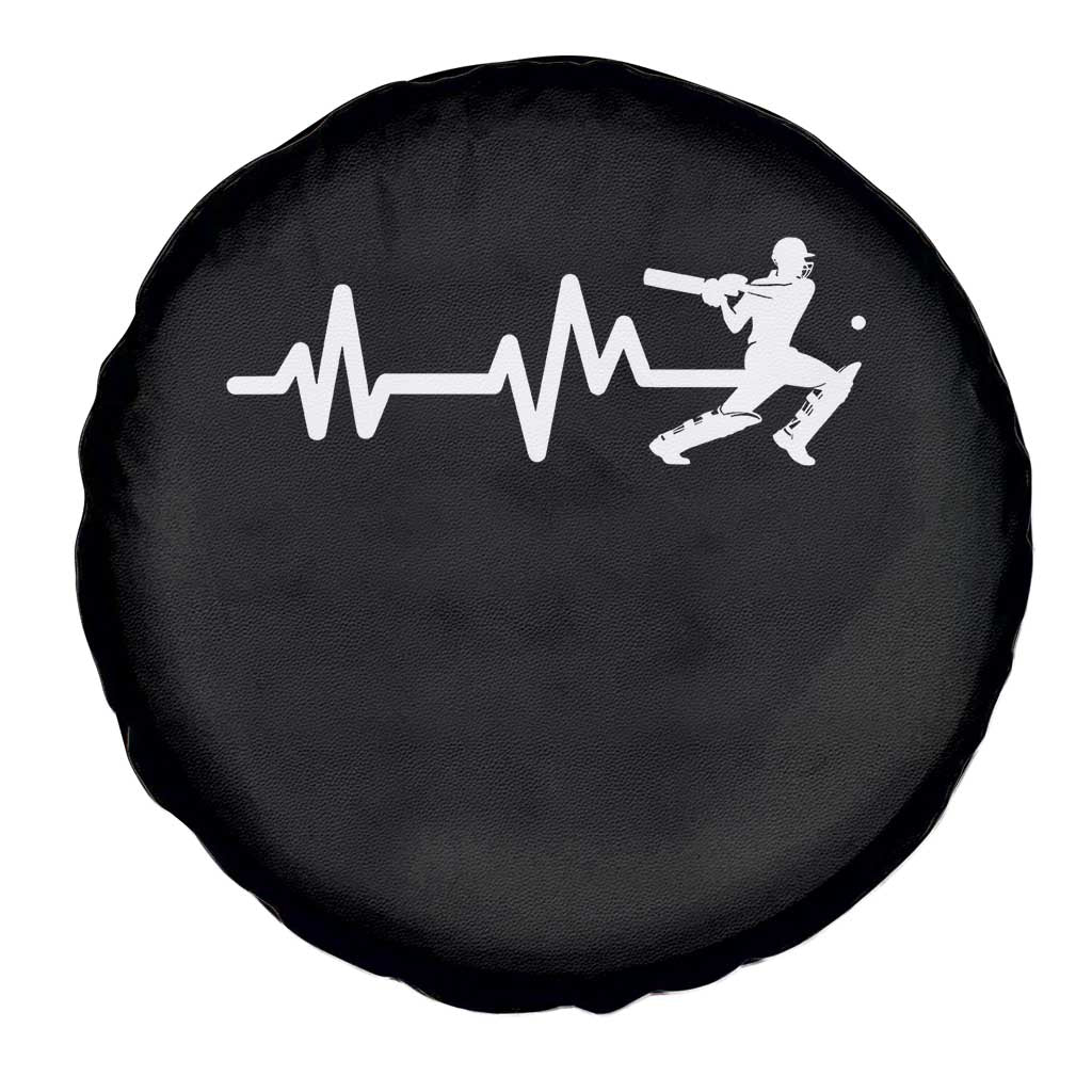 Cricket Player Spare Tire Cover Cricket Heartbeat Batsman
