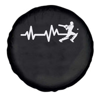 Cricket Player Spare Tire Cover Cricket Heartbeat Batsman