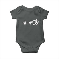 Cricket Player Baby Onesie Cricket Heartbeat Batsman
