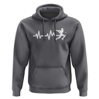 Cricket Player Hoodie Cricket Heartbeat Batsman