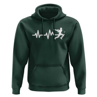 Cricket Player Hoodie Cricket Heartbeat Batsman