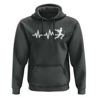 Cricket Player Hoodie Cricket Heartbeat Batsman