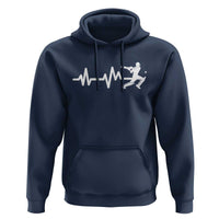Cricket Player Hoodie Cricket Heartbeat Batsman