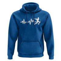 Cricket Player Hoodie Cricket Heartbeat Batsman