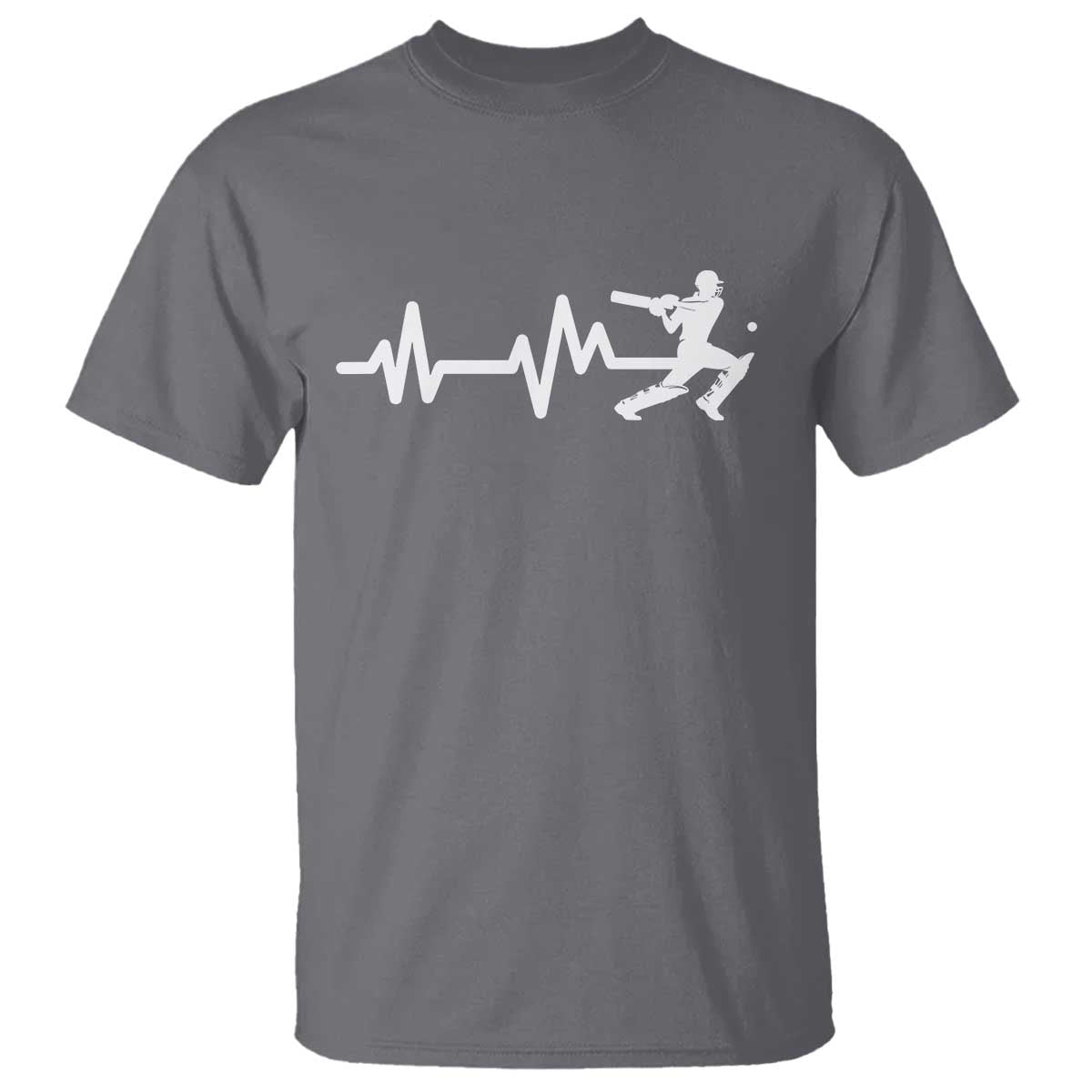 Cricket Player T Shirt Cricket Heartbeat Batsman