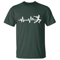 Cricket Player T Shirt Cricket Heartbeat Batsman
