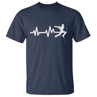 Cricket Player T Shirt Cricket Heartbeat Batsman