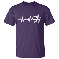 Cricket Player T Shirt Cricket Heartbeat Batsman