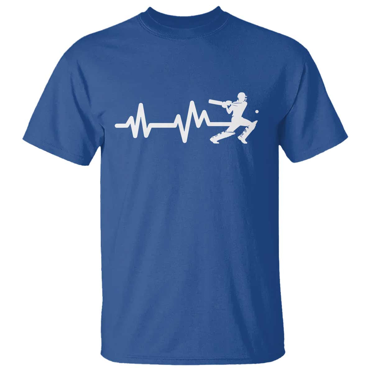 Cricket Player T Shirt Cricket Heartbeat Batsman