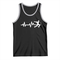 Cricket Player Tank Top Cricket Heartbeat Batsman