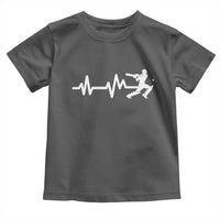 Cricket Player Toddler T Shirt Cricket Heartbeat Batsman
