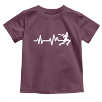 Cricket Player Toddler T Shirt Cricket Heartbeat Batsman