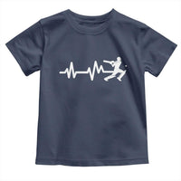 Cricket Player Toddler T Shirt Cricket Heartbeat Batsman