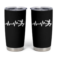 Cricket Player Tumbler Cup Cricket Heartbeat Batsman