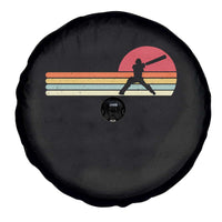 Retro Cricket Player Spare Tire Cover Retro Vintage Sport Batsman Cricket Gifts