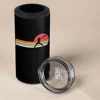 Retro Cricket Player 4 in 1 Can Cooler Tumbler Retro Vintage Sport Batsman Cricket Gifts
