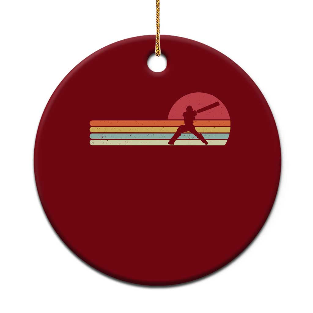 Retro Cricket Player Ceramic Ornament Retro Vintage Sport Batsman Cricket Gifts