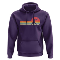 Retro Cricket Player Hoodie Retro Vintage Sport Batsman Cricket Gifts