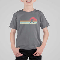 Retro Cricket Player T Shirt For Kid Retro Vintage Sport Batsman Cricket Gifts