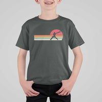 Retro Cricket Player T Shirt For Kid Retro Vintage Sport Batsman Cricket Gifts
