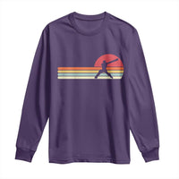Retro Cricket Player Long Sleeve Shirt Retro Vintage Sport Batsman Cricket Gifts