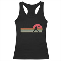 Retro Cricket Player Racerback Tank Top Retro Vintage Sport Batsman Cricket Gifts