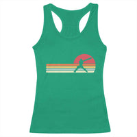Retro Cricket Player Racerback Tank Top Retro Vintage Sport Batsman Cricket Gifts