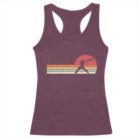 Retro Cricket Player Racerback Tank Top Retro Vintage Sport Batsman Cricket Gifts
