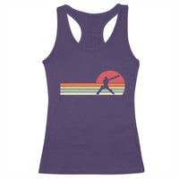 Retro Cricket Player Racerback Tank Top Retro Vintage Sport Batsman Cricket Gifts