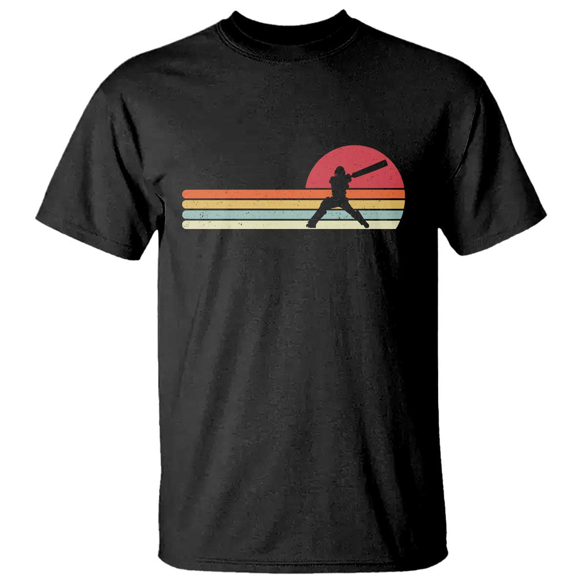 Retro Cricket Player T Shirt Retro Vintage Sport Batsman Cricket Gifts