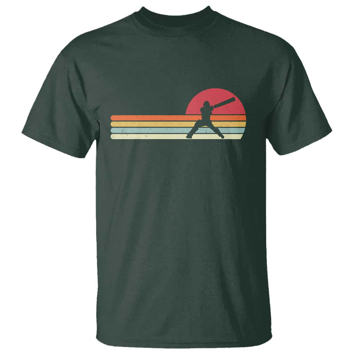 Retro Cricket Player T Shirt Retro Vintage Sport Batsman Cricket Gifts
