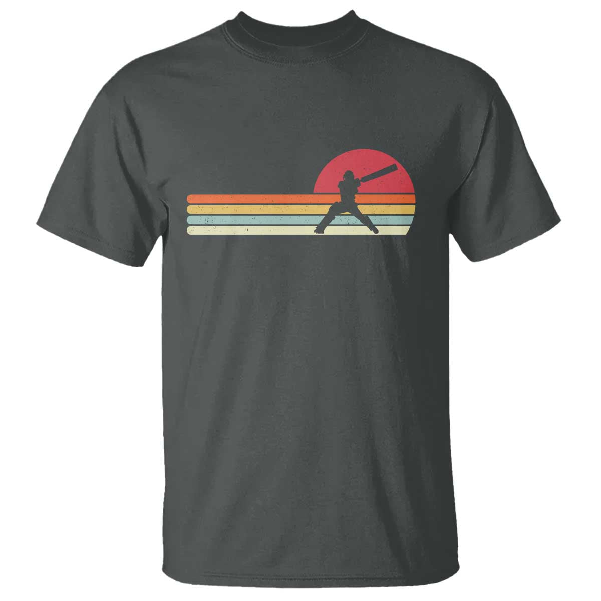 Retro Cricket Player T Shirt Retro Vintage Sport Batsman Cricket Gifts