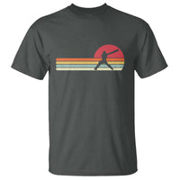 Retro Cricket Player T Shirt Retro Vintage Sport Batsman Cricket Gifts