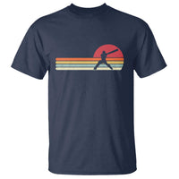 Retro Cricket Player T Shirt Retro Vintage Sport Batsman Cricket Gifts