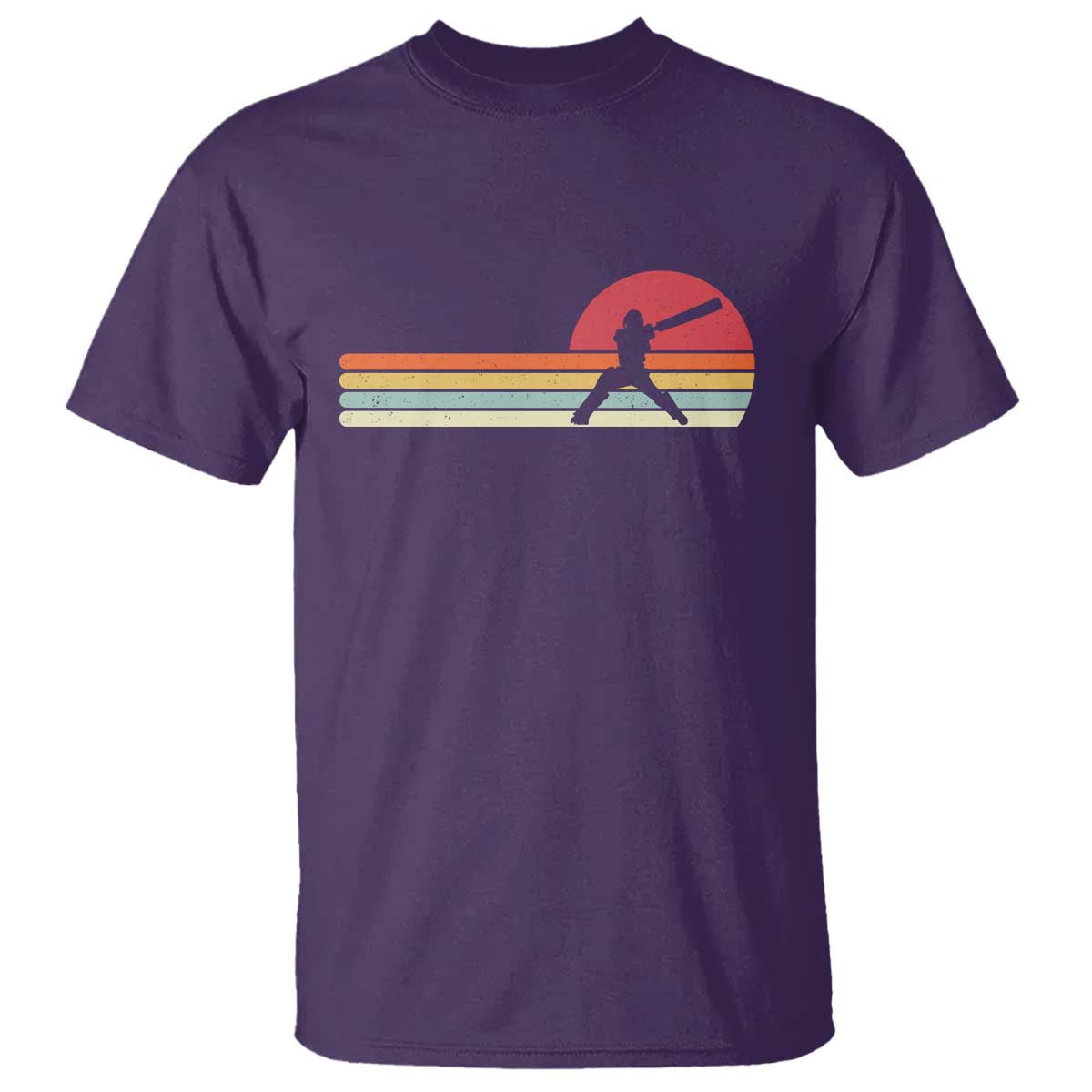 Retro Cricket Player T Shirt Retro Vintage Sport Batsman Cricket Gifts