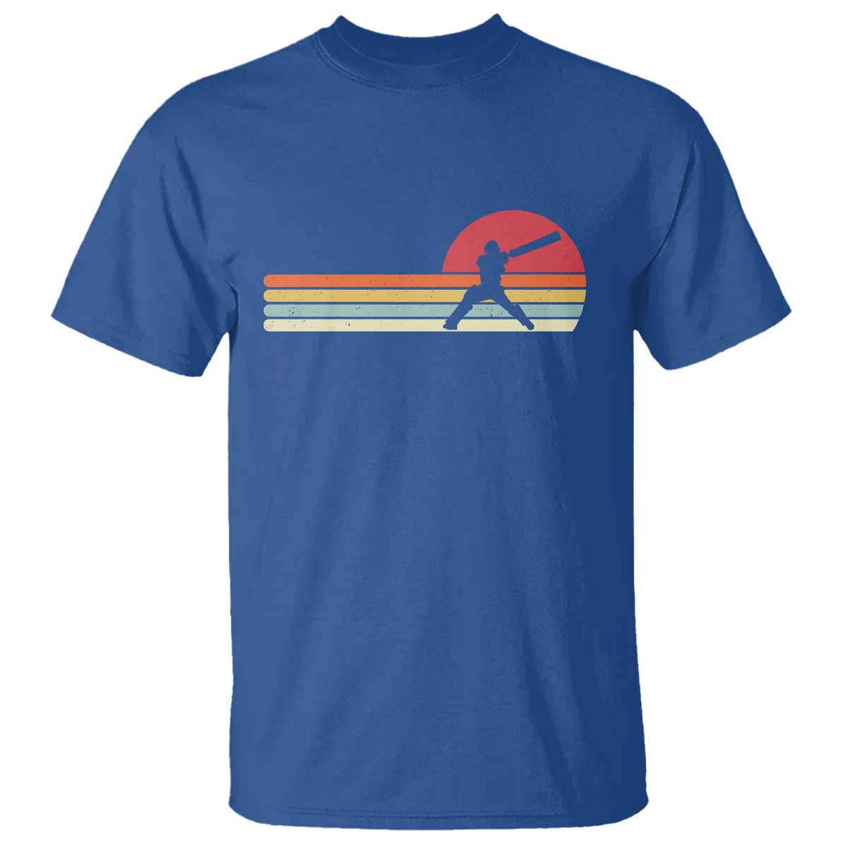 Retro Cricket Player T Shirt Retro Vintage Sport Batsman Cricket Gifts
