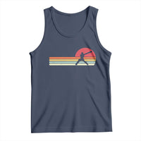 Retro Cricket Player Tank Top Retro Vintage Sport Batsman Cricket Gifts