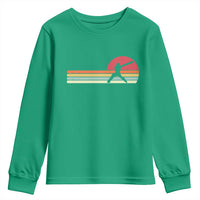 Retro Cricket Player Youth Sweatshirt Retro Vintage Sport Batsman Cricket Gifts