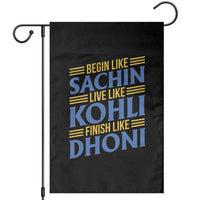 Indian Cricket Garden Flag Begin Like Sachin Live Like Kohli Finish Like Dhoni
