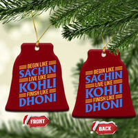 Indian Cricket Ceramic Ornament Begin Like Sachin Live Like Kohli Finish Like Dhoni