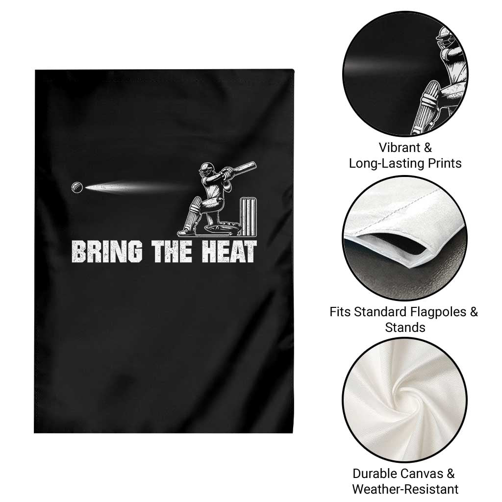 Cricket Player Garden Flag Bring The Heat Batting