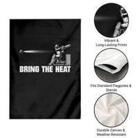 Cricket Player Garden Flag Bring The Heat Batting